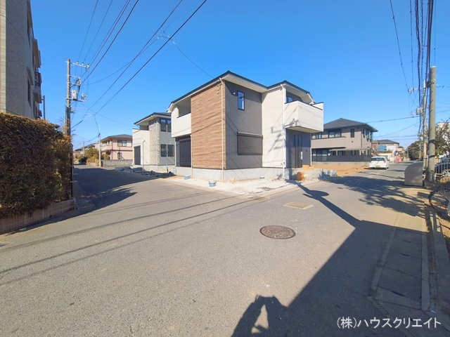 千葉県松戸市胡録台の新築戸建て外構写真 2026年2月3日撮影