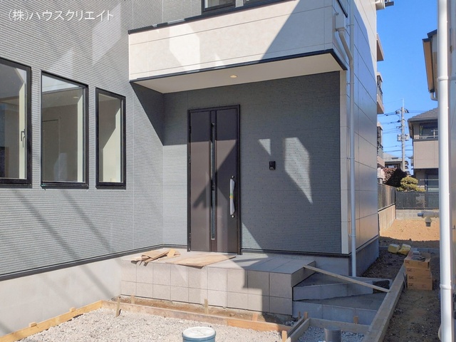 千葉県松戸市胡録台の新築戸建て外構写真 2026年2月3日撮影