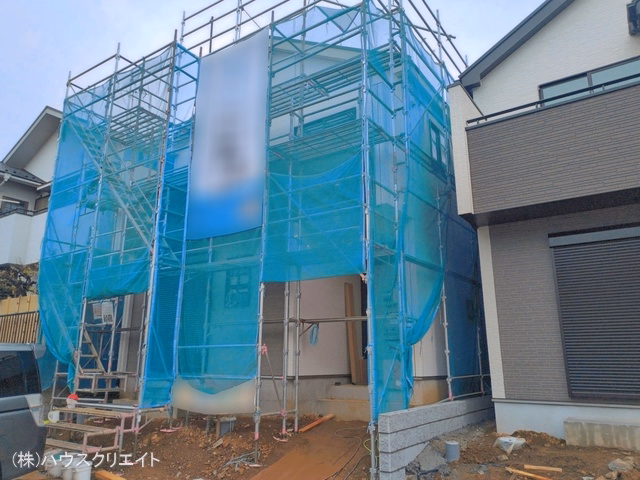 千葉県松戸市秋山の新築戸建てシート写真 2026年4月6日撮影