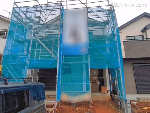 千葉県松戸市秋山の新築戸建てシート写真 2026年4月6日撮影