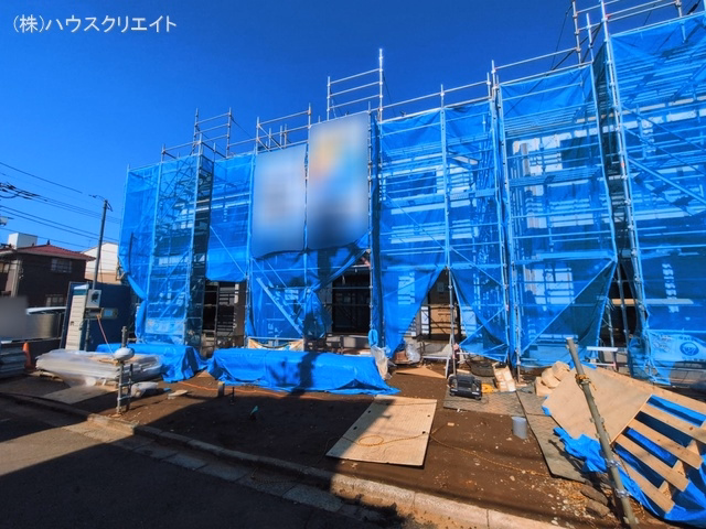 千葉県松戸市常盤平5丁目の新築戸建てシート写真 2026年3月4日撮影