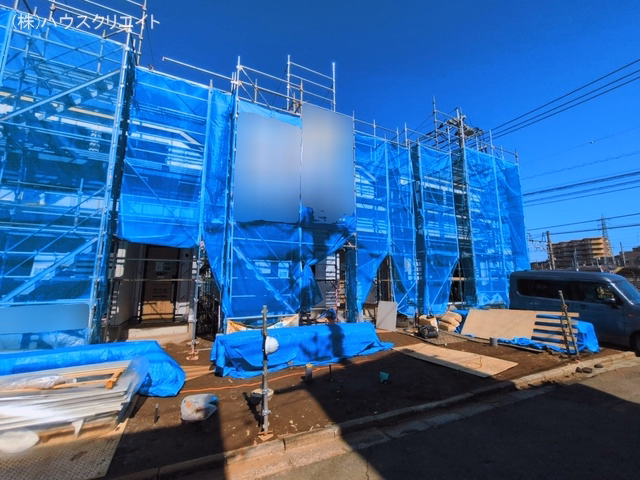 千葉県松戸市常盤平5丁目の新築戸建てシート写真 2026年3月4日撮影