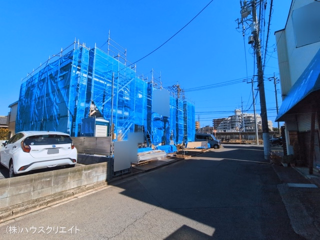 千葉県松戸市常盤平5丁目の新築戸建てシート写真 2026年3月4日撮影