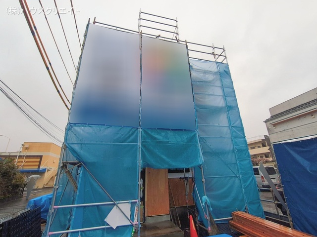 千葉県松戸市松戸新田の新築戸建て上棟写真 2026年2月24日撮影