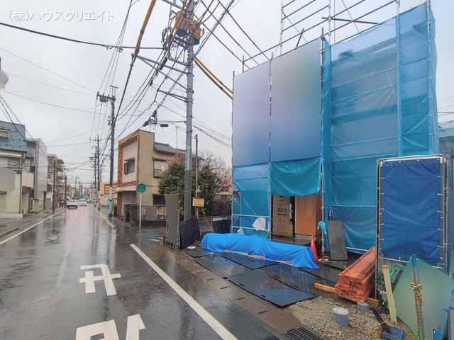 千葉県松戸市松戸新田の新築戸建て上棟写真 2026年2月24日撮影