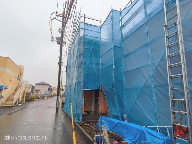 千葉県松戸市松戸新田の新築戸建て上棟写真 2026年2月24日撮影