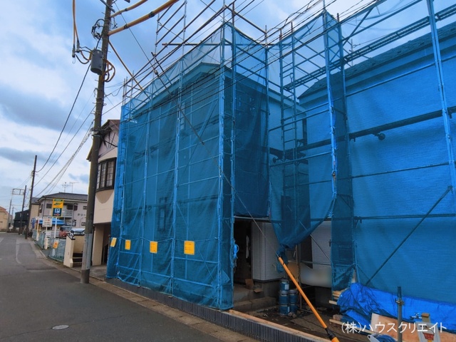 千葉県松戸市松戸新田の新築戸建てシート写真 2026年3月17日撮影