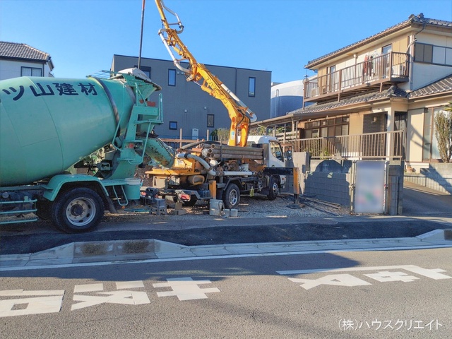 千葉県柏市逆井藤ノ台の新築戸建て基礎写真 2026年1月28日撮影