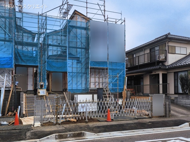 千葉県柏市逆井藤ノ台の新築戸建てシート写真 2026年3月1日撮影