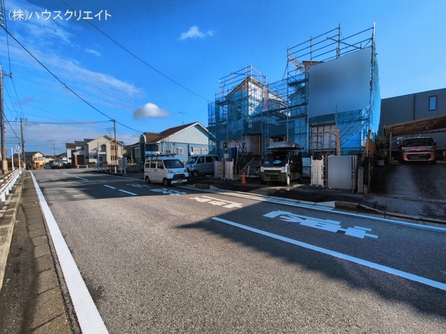 千葉県柏市逆井藤ノ台の新築戸建てシート写真 2026年3月9日撮影
