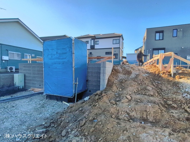 千葉県柏市逆井藤ノ台の新築戸建て基礎写真 2026年1月22日撮影