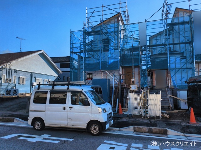 千葉県柏市逆井藤ノ台の新築戸建てシート写真 2026年3月9日撮影