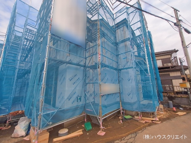 千葉県松戸市小山の新築戸建てシート写真 2026年2月16日撮影