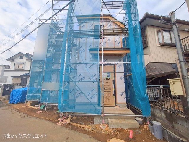 千葉県松戸市小山の新築戸建てシート写真 2026年2月16日撮影