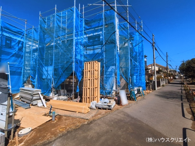 千葉県松戸市小山の新築戸建てシート写真 2026年3月10日撮影