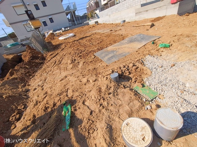 千葉県松戸市八ケ崎5丁目の新築戸建て基礎写真 2026年1月26日撮影