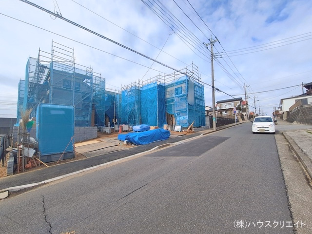 千葉県松戸市八ケ崎5丁目の新築戸建て上棟写真 2026年2月16日撮影
