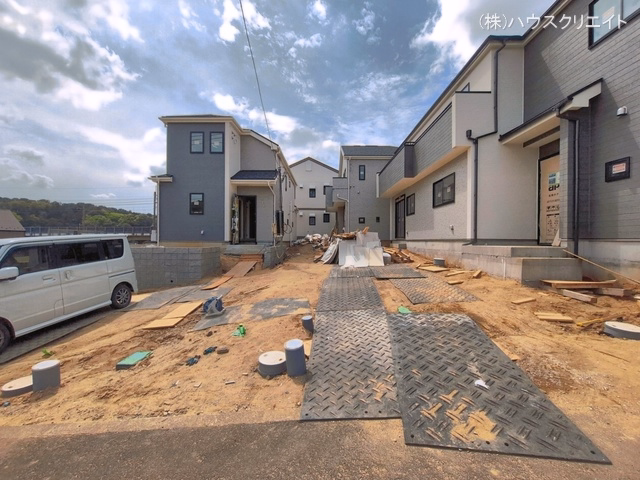 千葉県松戸市八ケ崎5丁目の新築戸建て外構写真 2026年4月12日撮影
