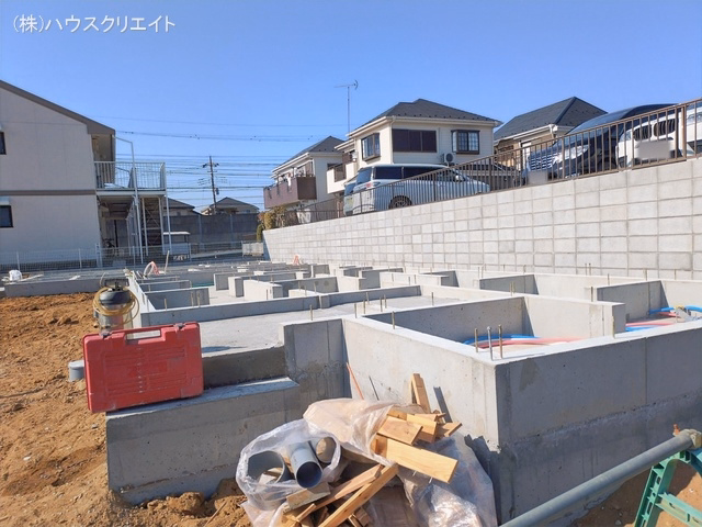 千葉県松戸市八ケ崎5丁目の新築戸建て基礎写真 2026年1月26日撮影