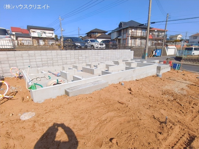 千葉県松戸市八ケ崎5丁目の新築戸建て基礎写真 2026年1月26日撮影