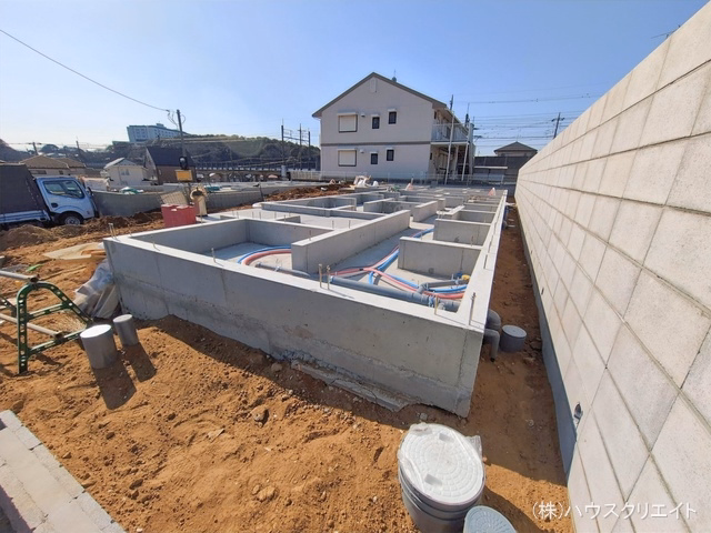 千葉県松戸市八ケ崎5丁目の新築戸建て基礎写真 2026年1月26日撮影