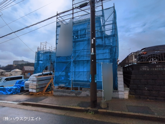千葉県松戸市八ケ崎5丁目の新築戸建てシート写真 2026年3月9日撮影