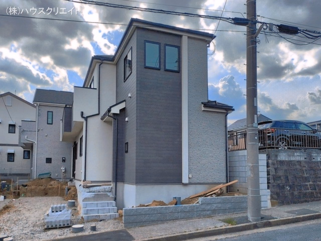 千葉県松戸市八ケ崎5丁目の新築戸建て外構写真 2026年5月12日撮影
