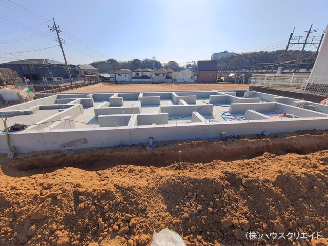 千葉県松戸市八ケ崎５丁目の新築戸建て基礎写真 2026年1月26日撮影