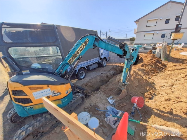 千葉県松戸市八ケ崎５丁目の新築戸建て基礎写真 2026年1月26日撮影