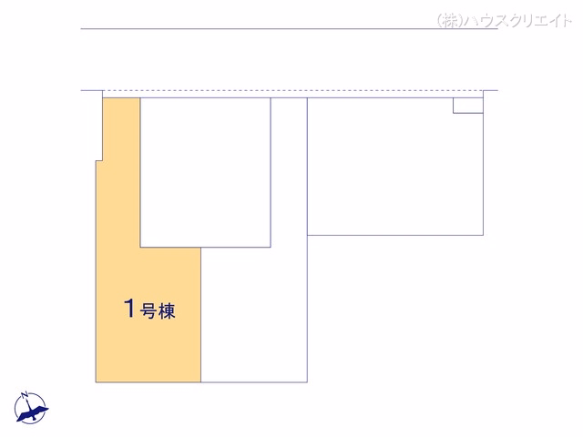 千葉県松戸市二ツ木の新築戸建て全体区画図 ※図面と異なる場合は現況を優先