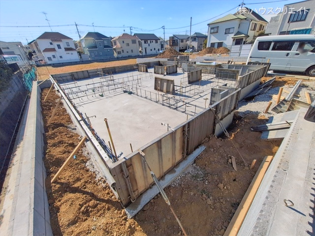 千葉県松戸市二ツ木の新築戸建て基礎写真 2026年1月28日撮影