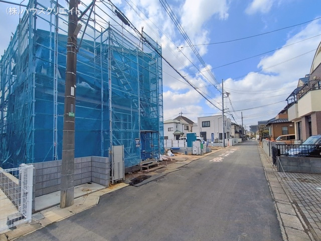 千葉県松戸市二ツ木の新築戸建て上棟写真 2026年2月17日撮影
