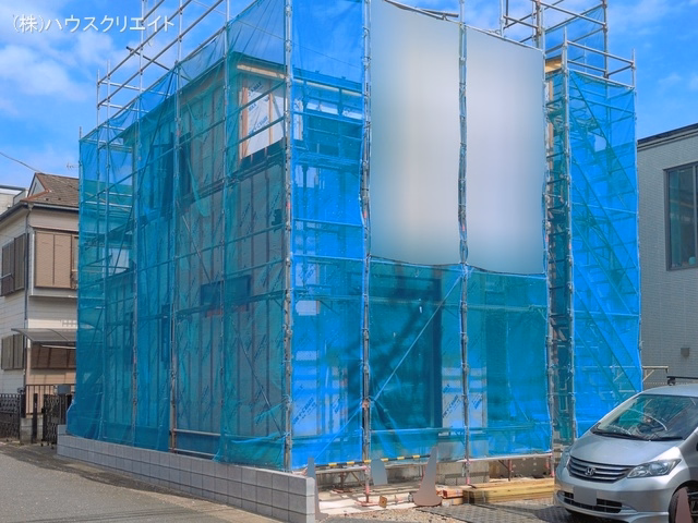 千葉県松戸市千駄堀の新築戸建てシート写真 2026年4月12日撮影