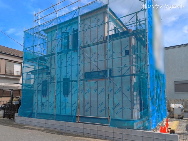 千葉県松戸市千駄堀の新築戸建てシート写真 2026年4月12日撮影