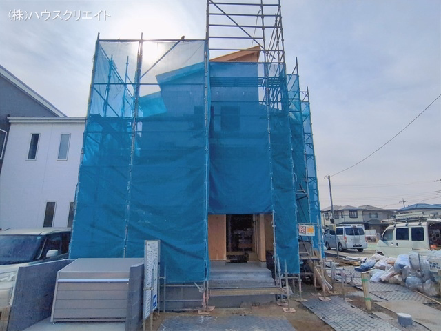 千葉県松戸市新松戸６丁目の新築戸建て上棟写真 2026年2月5日撮影