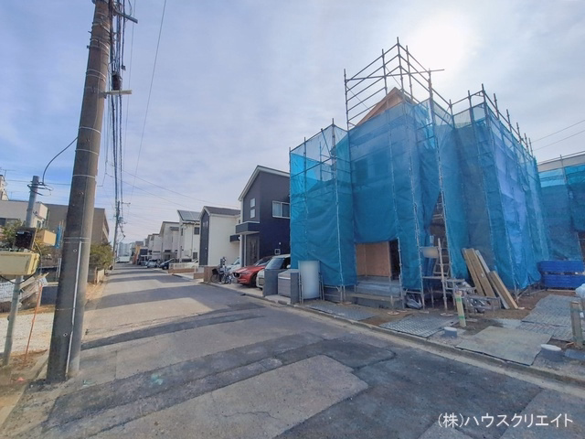 千葉県松戸市新松戸６丁目の新築戸建て上棟写真 2026年2月5日撮影
