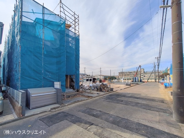 千葉県松戸市新松戸６丁目の新築戸建て上棟写真 2026年2月5日撮影