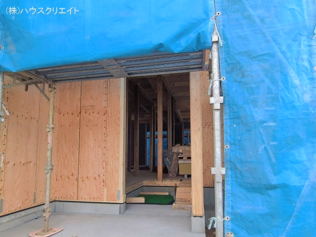 千葉県松戸市新松戸６丁目の新築戸建て上棟写真 2026年2月5日撮影