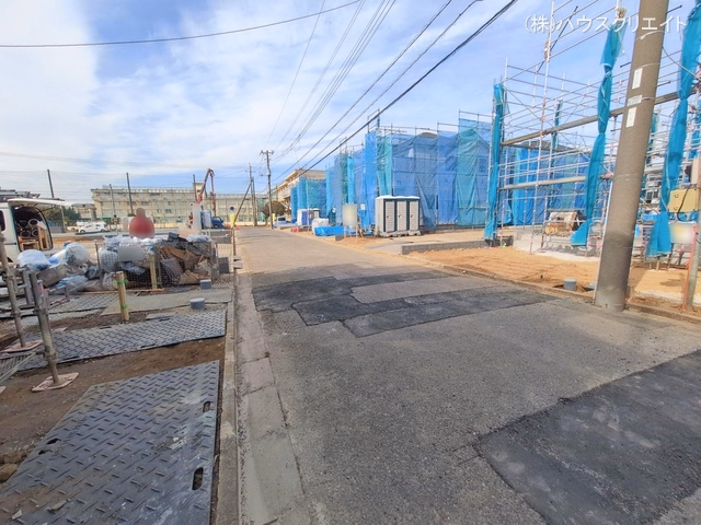 千葉県松戸市新松戸６丁目の新築戸建て上棟写真 2026年2月5日撮影