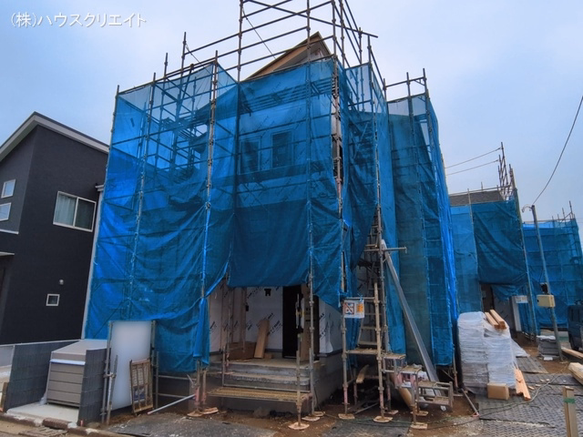 千葉県松戸市新松戸６丁目の新築戸建てシート写真 2026年3月1日撮影