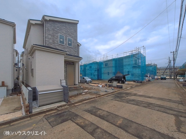 千葉県松戸市新松戸６丁目の新築戸建て外構写真 2026年3月31日撮影