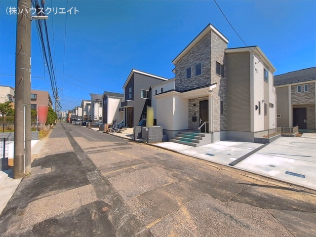 千葉県松戸市新松戸６丁目の新築戸建て完成写真 2026年5月17日撮影