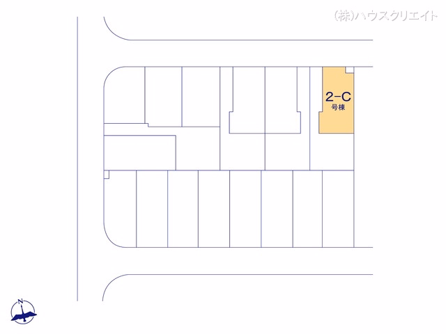 千葉県松戸市新松戸６丁目の新築戸建て全体区画図 ※図面と異なる場合は現況を優先