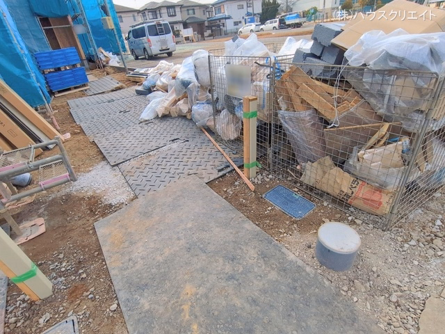 千葉県松戸市新松戸6丁目の新築戸建て上棟写真 2026年2月5日撮影