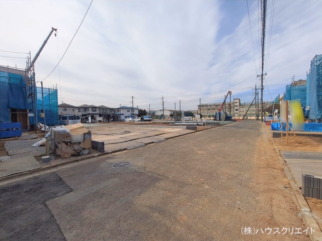 千葉県松戸市新松戸6丁目の新築戸建て上棟写真 2026年2月5日撮影