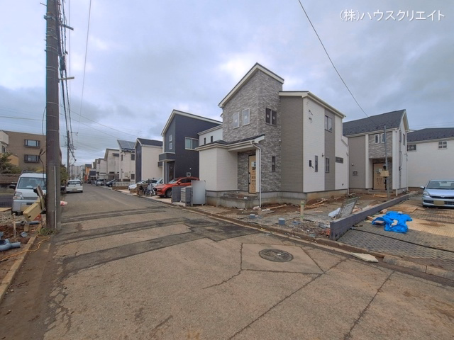 千葉県松戸市新松戸6丁目の新築戸建て外構写真 2026年3月31日撮影
