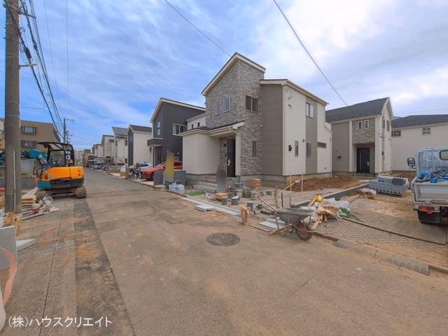 千葉県松戸市新松戸6丁目の新築戸建て外構写真 2026年4月21日撮影