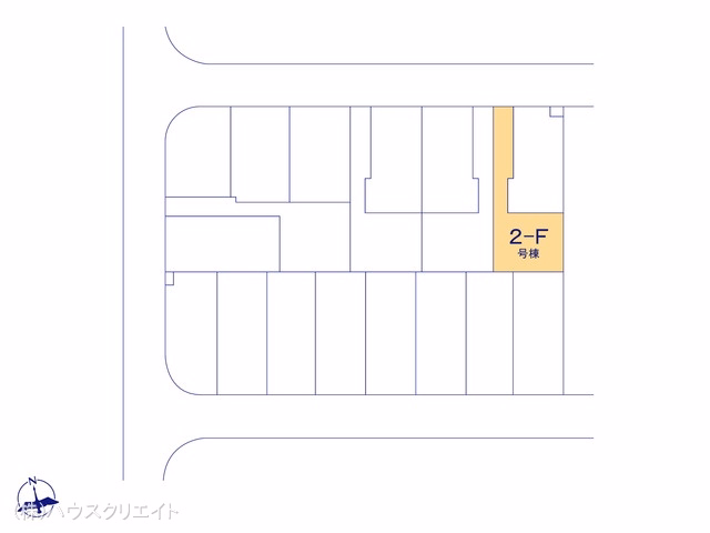 千葉県松戸市新松戸6丁目の新築戸建て全体区画図 ※図面と異なる場合は現況を優先