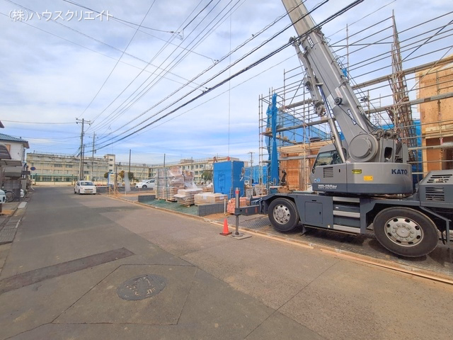 千葉県松戸市新松戸６丁目の新築戸建て上棟写真 2026年2月5日撮影