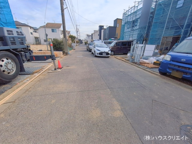 千葉県松戸市新松戸６丁目の新築戸建て上棟写真 2026年2月5日撮影